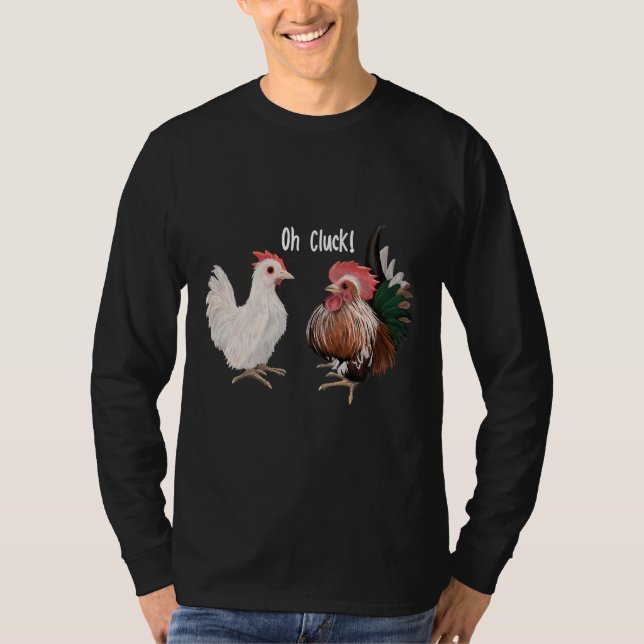 Serama Chicken Älskare Oh Cluck Hen T Shirt (Framsida)