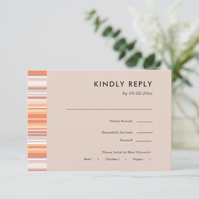 Serape Fall Season | Bröllop OSA + val av måltid (Stående Fram)