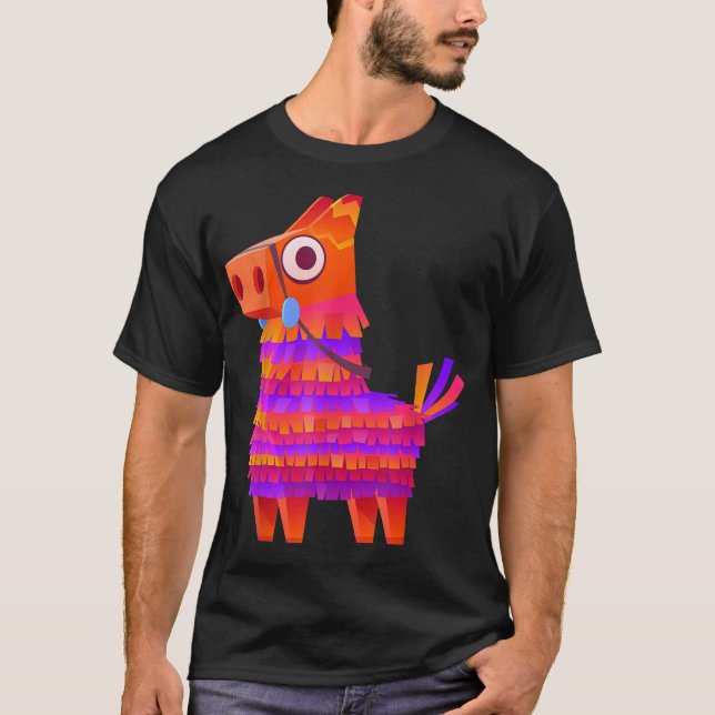 Serape Pinata Meican Funny Cool Fiesta Cinco de ma T Shirt (Framsida)