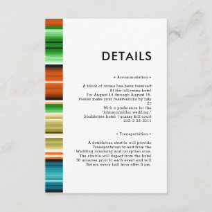 Serape Summer Information Tilläggskort