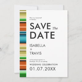 Serape Summer Rand | Spara datum i fotot Inbjudningar