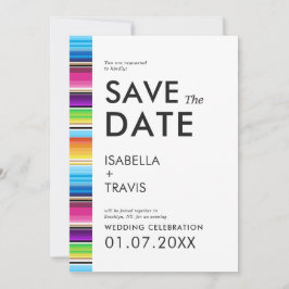 Serape Vår Rand | Spara datum i fotot Inbjudningar