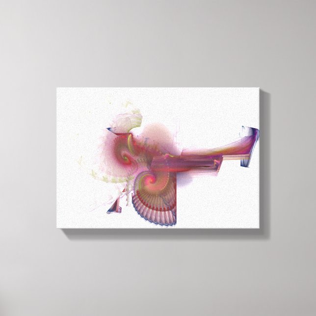Seraph med sex vingar - Digital Fractal Canvastryck (Framsida)
