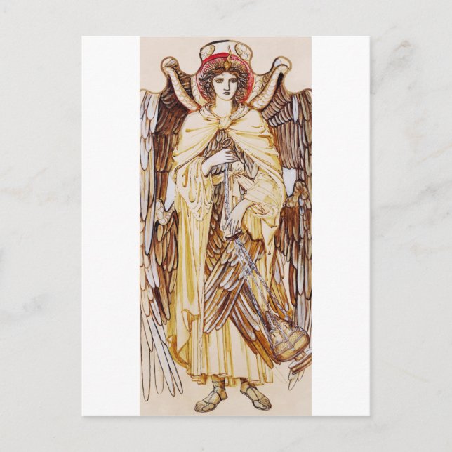 Seraphim Angel omger Divine Throne Vykort (Framsida)