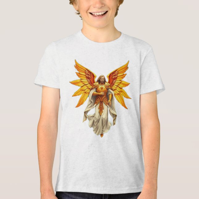 „Seraphim – Flammen des Lichts, Wächter der Seele“ T Shirt (Framsida)