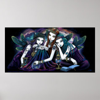 Seraphina Celestial Änglar Nebula Fairy Poster