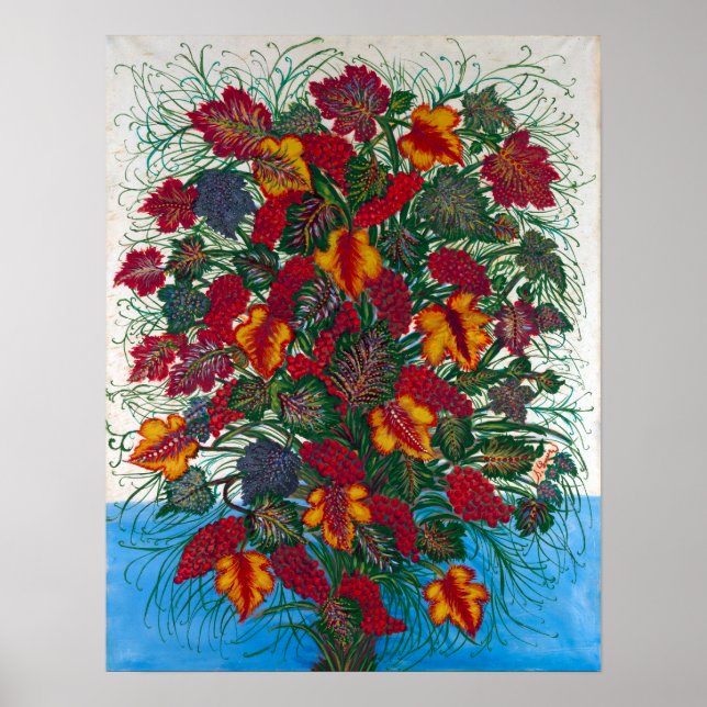Séraphine Louis Large Bouquet Poster (Framsidan)