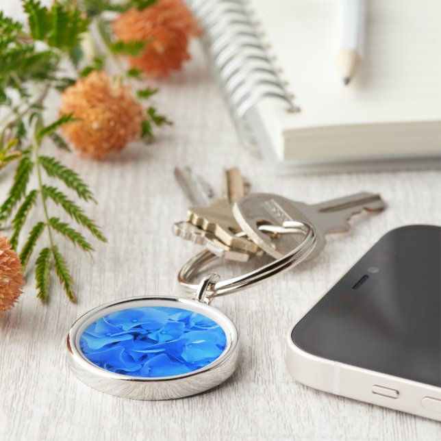 Seraphine Rund Silverfärgad Nyckelring (Sidan)