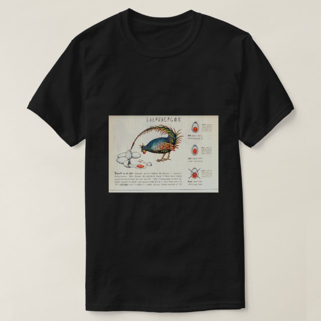 Seraphinianus codex t shirt (Design framsida)
