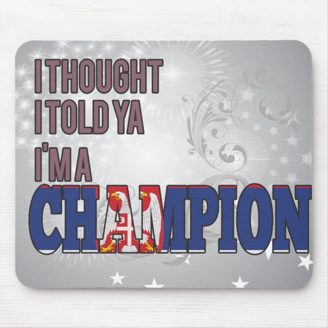 Serb och en mästare musmatta (Framsidan)