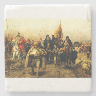 Serbernas migration av Paja Jovanovic Fine Art Stenunderlägg