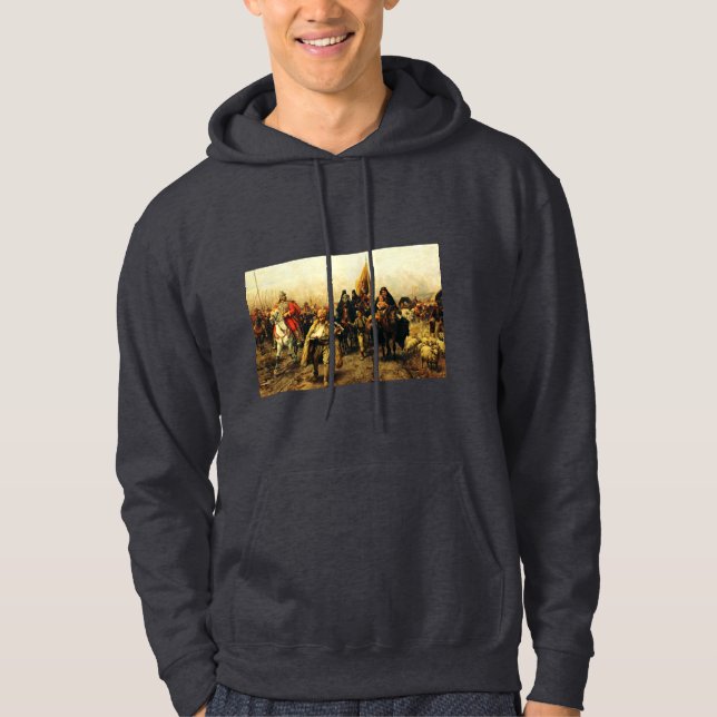Serbernas migration av Paja Jovanovic Finkonst Hoodie (Framsida)