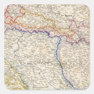 Serbia Bosnien Fyrkantigt Klistermärke