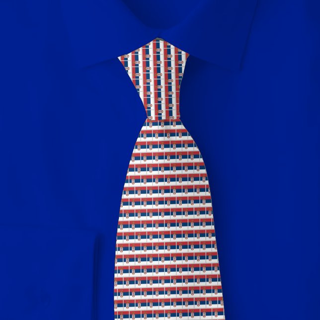 Serbia Flag Brick Pattern Slips (Skapare uppladdad)