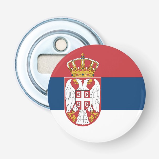 Serbia Flag Flasköppnare (Framsidan)