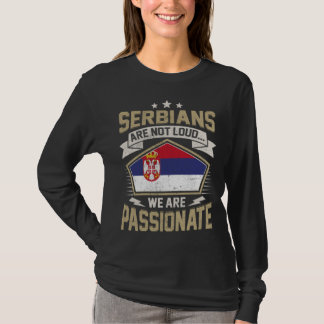 Serbia Flag Passionate Serbs Girls & Women T Shirt