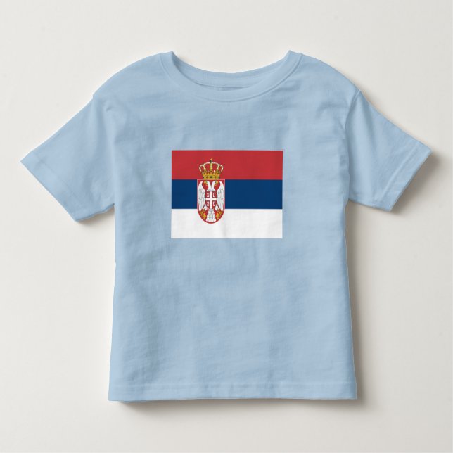 Serbia Flag T Shirt (Framsida)