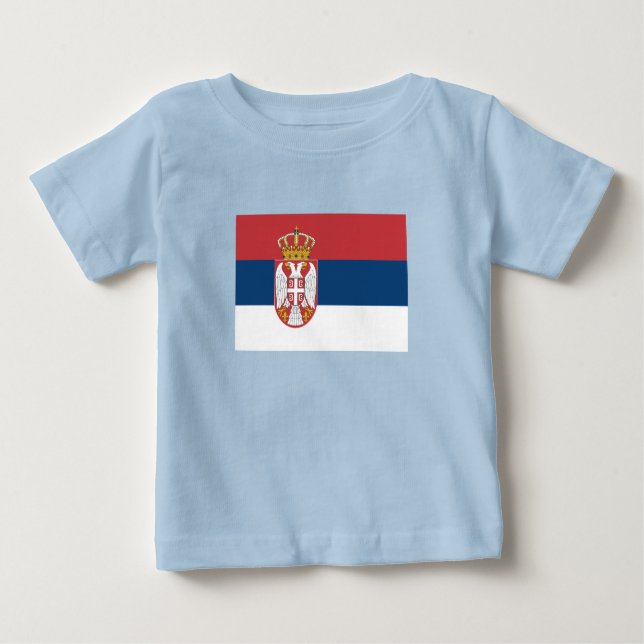 Serbia Flag T Shirt (Framsida)