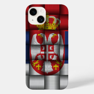 Serbia flagga