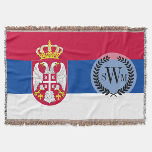 Serbia flagga mysfilt