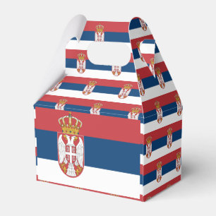 Serbia flagga presentaskar