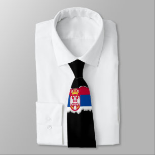 Serbia flagga slips