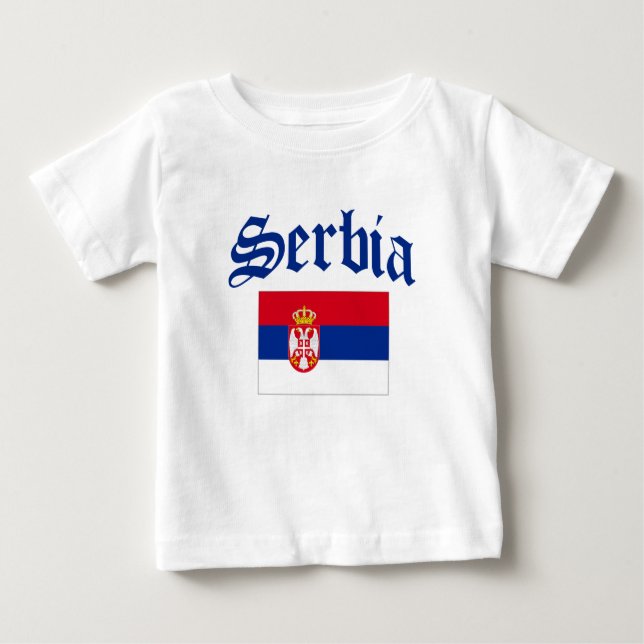 Serbia flagga tröja (Framsida)