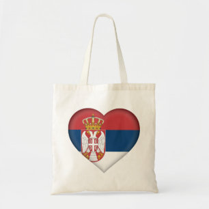 Serbia flagga tygkasse