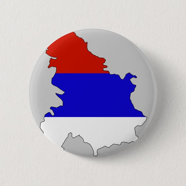 Serbia flaggakarta knapp (Framsida)