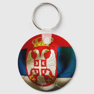 Serbia fotboll nyckelring