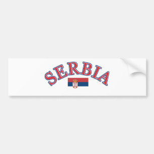 Serbia fotbolldesign bildekal