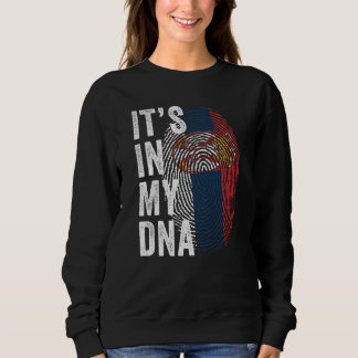 Serbia It's In My DNA Cute Serb Fingerprint Serbia T Shirt