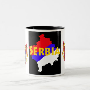 Serbia/Kosovo Två-Tonad Mugg