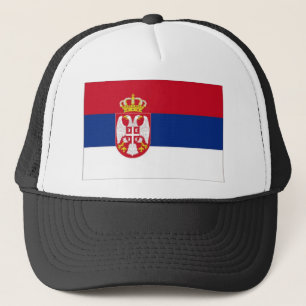 Serbia medborgareflagga truckerkeps