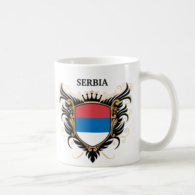 Serbia [personifiera], kaffemugg (Höger)