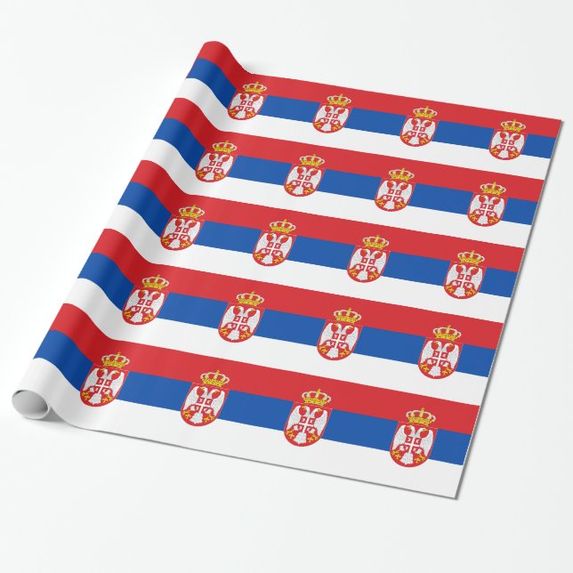 Serbia Presentpapper (Utrullad)