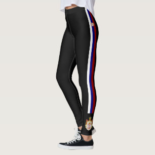 Serbia randflagga leggings