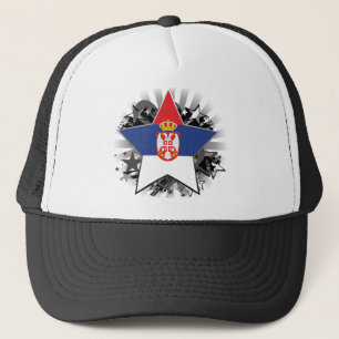 Serbia stjärna truckerkeps