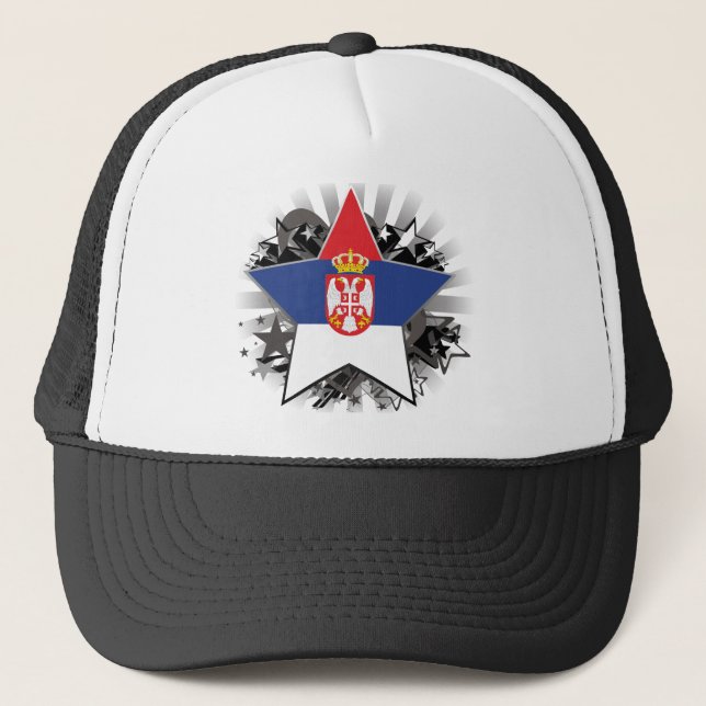 Serbia stjärna truckerkeps (Framsida)