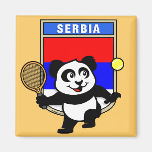 Serbia tennisPanda Magnet