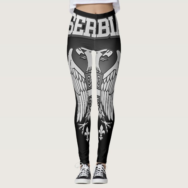 Serbia vapensköld leggings (Framsida)