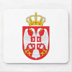 Serbia vapensköld Mousepad Musmatta