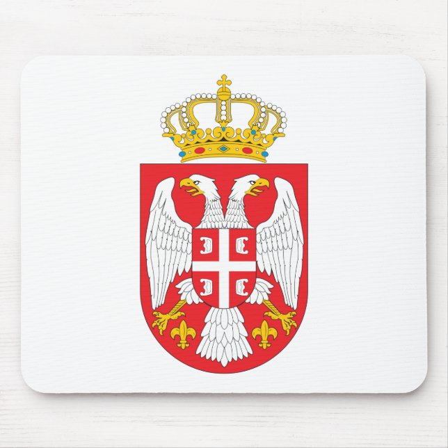 Serbia vapensköld Mousepad Musmatta (Framsidan)