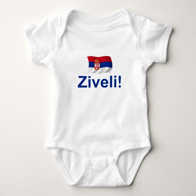 Serbia Ziveli! Tee (Framsida)
