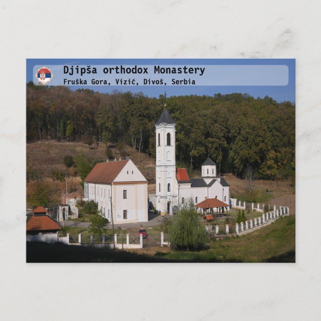 SERBIAN MONASTERIES - Djipša ortodox-klostret Vykort (Framsida)