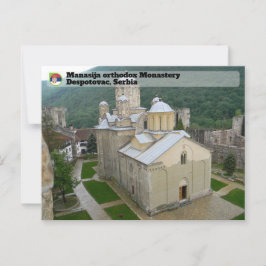 SERBIAN MONASTERIES - Manasija ortodox-klostret Vykort