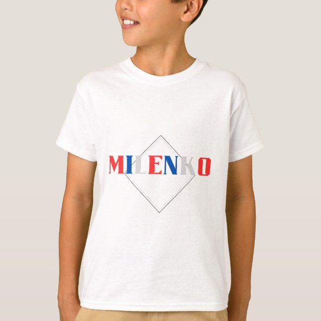 Serbian namn Milenko T-Shirt (Framsida)