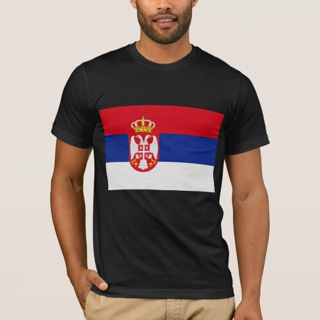 Serbias flagga tröja (Framsida)