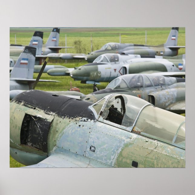 SERBIEN, Belgrad. Jugoslaviska flygmuseet Poster (Framsidan)