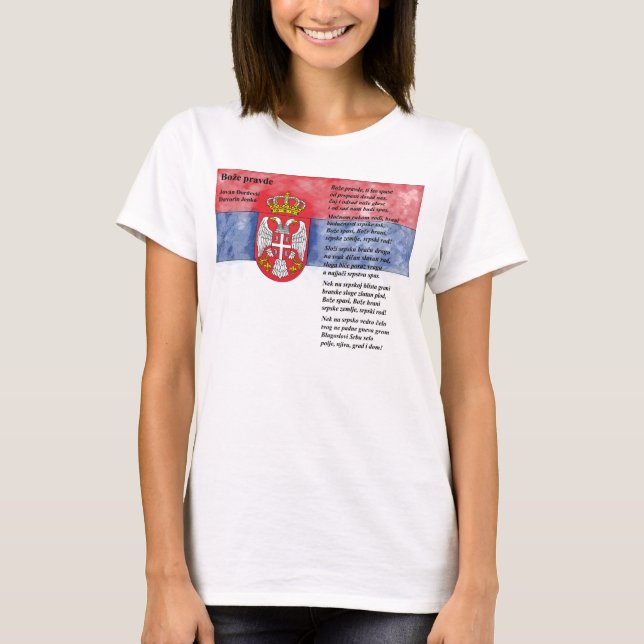 Serbien - Bože pravde Tee Shirt (Framsida)